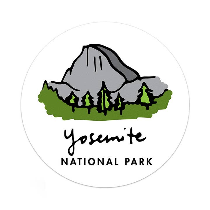 Autocollant Parc National de Yosemite pour la vente par Albion Mercantile Co.