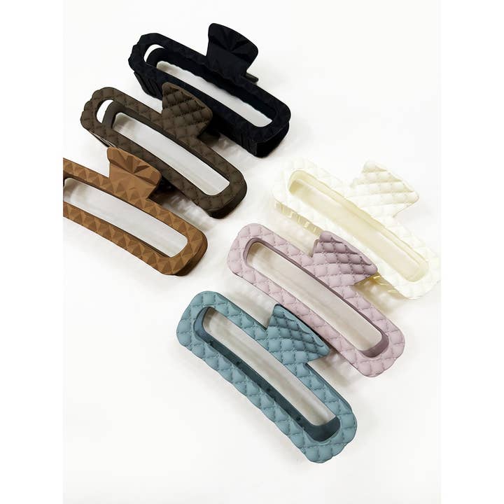 MÉLANGER LA COULEUR Pince à cheveux jumbo gaufrée en vente sur Faire3