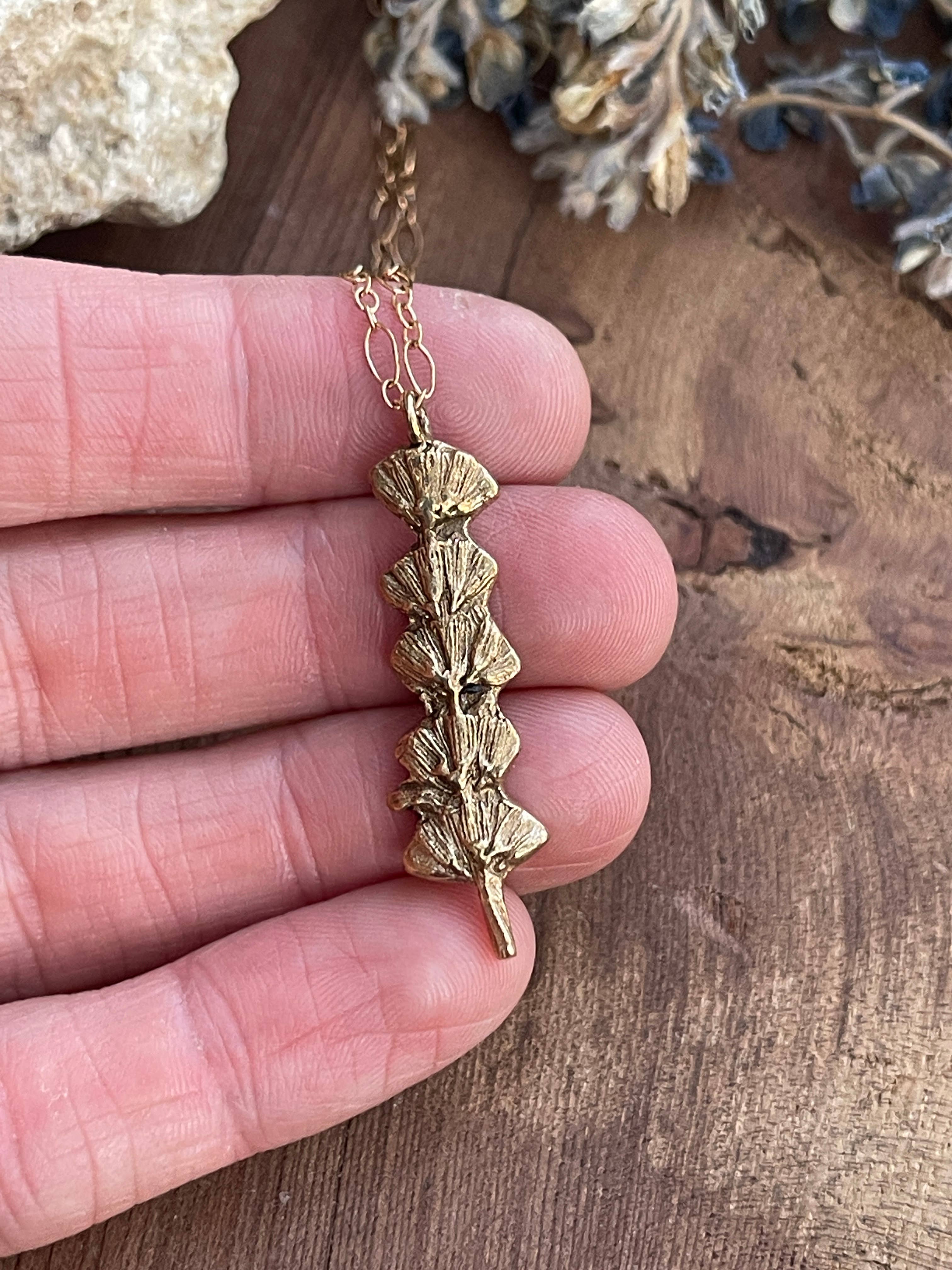 Ozark Impressions Jewelry - Wholesale Pendant/Charm Necklace - Lavender 5 Flower Necklace - Vert (Silver, Bronze or Copper)3