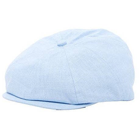 Light Blue Boy's Ring Bearer Pageboy Flat Ivy Newsboy Golf Cap for wholesale by Born To Love