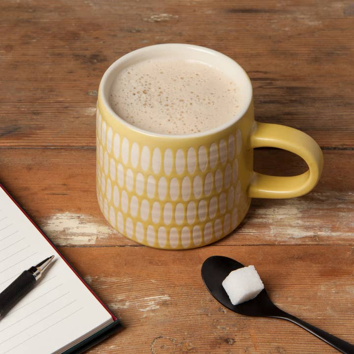 Danica Studio - Wholesale Coffee Mug - Danica Studio Ochre Imprint Stoneware Mugs 12 oz1