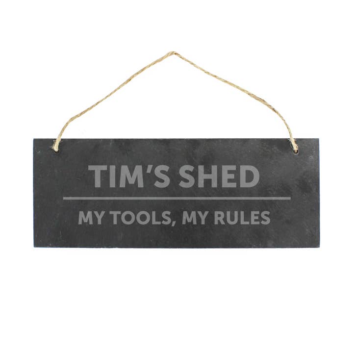 Simply Canvas Art – wholesale Sign – Personalised Bold Design Hanging Slate Plaque