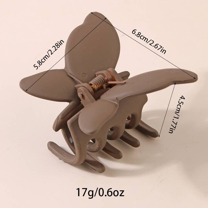 ACCITY - Wholesale Hair Clip - Women's - Matte Butterfly Hair Claw Clip – Strong & Stylish_CWAHA008730