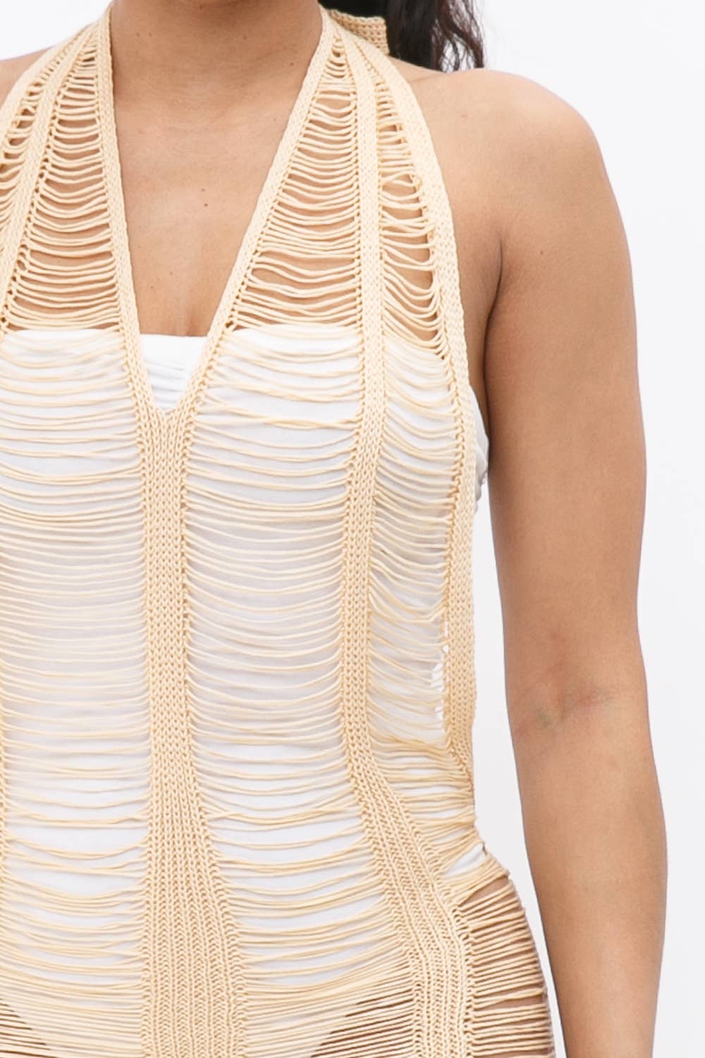 Julia by LoveJ - Wholesale Swim Cover Up - Women's - V-Neck Halter Open Back Cover Up Dress11