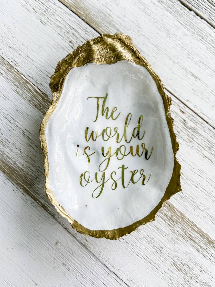 The World is Your Oyster Ring Dish for wholesale by Made on Maidstone