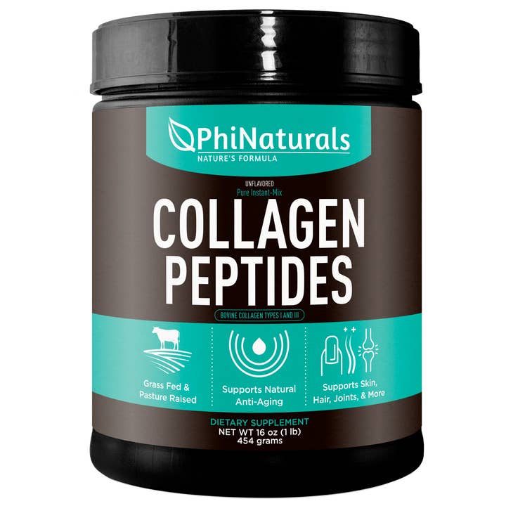 Hydrolyzed Collagen Peptides (NEW IMPROVED FORMULA) for wholesale by Excel Nutritionals LLC DBA Phi Naturals