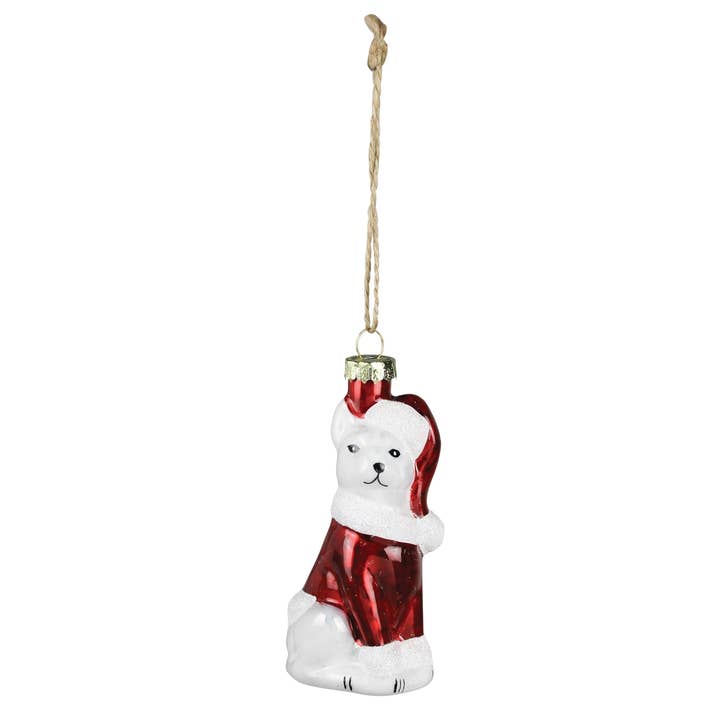 HomArt - Wholesale Ornament Set - Dog Ornaments, Glass - Set of 4. Box: 8.75x4.25x1.75