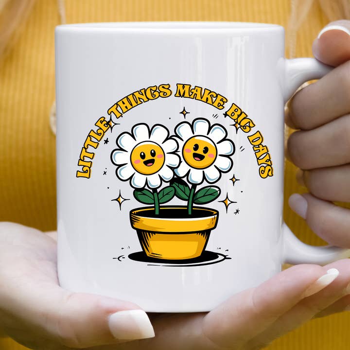 Piccole cose fanno grandi giornate Tazza per la salute mentale per la vendita all'ingrosso da parte di Hello Gorgeous Mugs