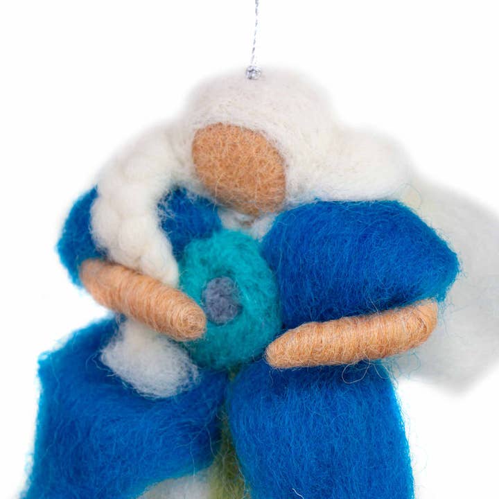 Global Crafts - Wholesale Decorative tabletop object - Turquoise Angel Fairy Ornament3