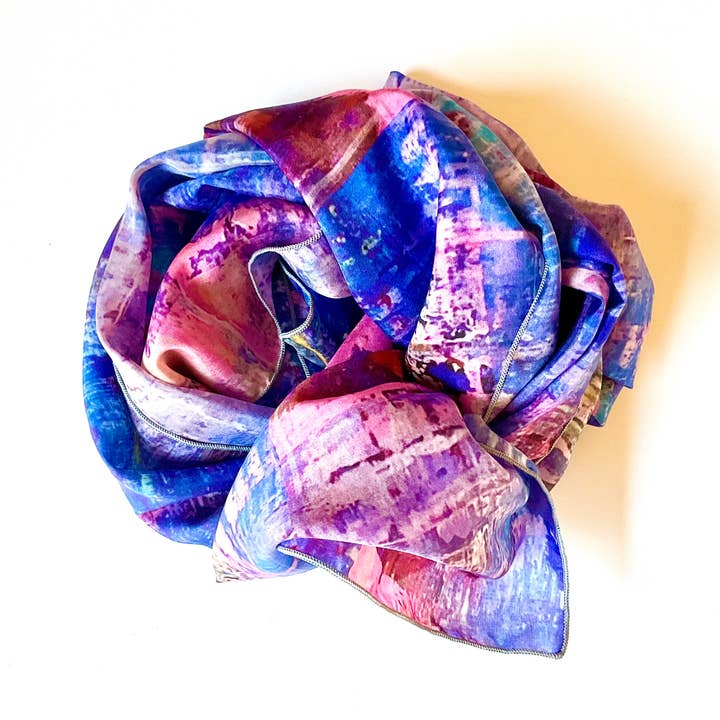 Koboltblå Rose Tørklæde for engroshandel hos Delisch Jewelry & Accessories