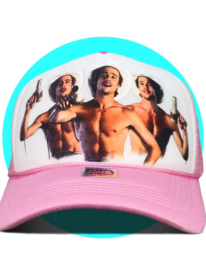 Brad Pitt Outlaw Thelma og Louise Trucker Hat for engroshandel hos Trash Flowers Trucker Hats