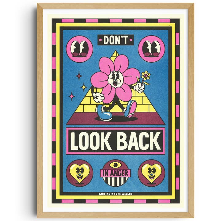 Póster A3 - Yeye Weller - «Oasis - Don't Look Back in Anger» para venta al por mayor de KIBLIND Atelier