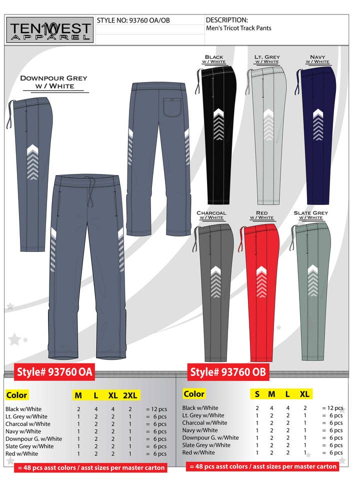 937600B per la vendita all'ingrosso da parte di Ten West Apparel