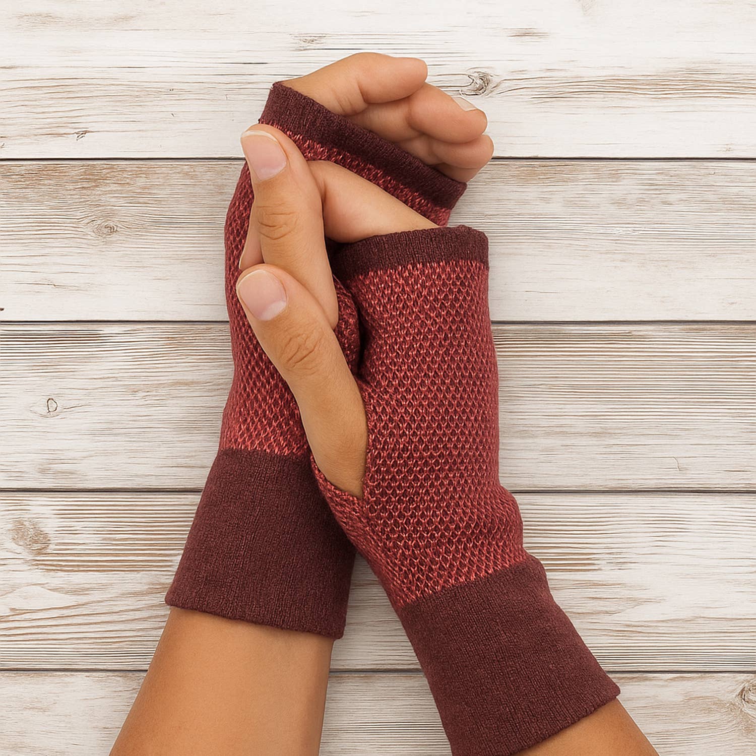 Shupaca Alpaca - Vendita all'ingrosso Guanti - Donna - Guanti in Alpaca - Trigo - Acero2