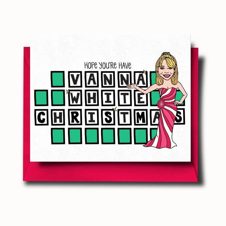 Vanna White Weihnachtskarte, 6-teiliges Box-Set für den Großhandel von SOMETHING OF A DANDY