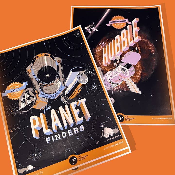The Hubble Space Telescope Print for The Planetary Society for wholesale by Chop Shop Store