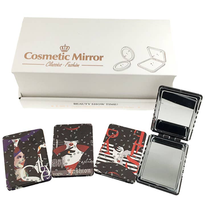 2IN1 APLANE MIRROR AND MAGNIFYING GLASS FASHION , LVGF 123 for wholesale by JOIA ACCESSORIES