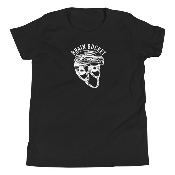 Camiseta Brain Bucket Hockey Youth por atacado de Celly Threads Hockey