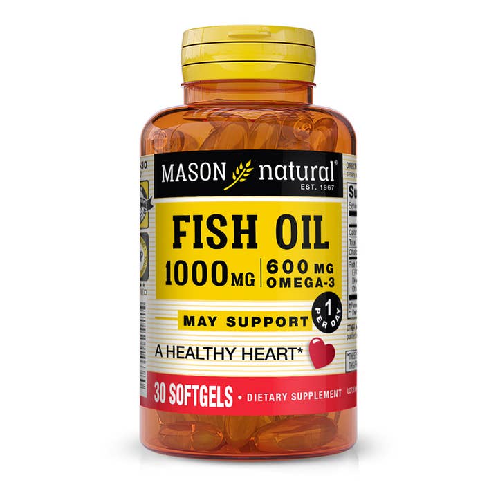 FISH OIL 1,000MG OMEGA-3 600MG SOFTGELS for wholesale by Mason Natural