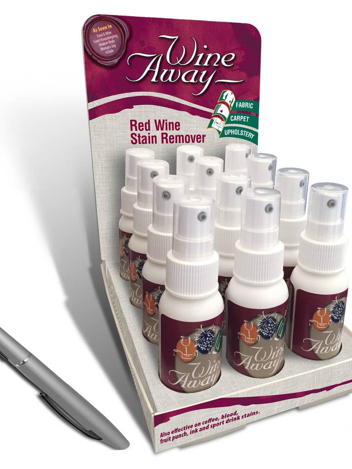 Wine Away® Red Wine Stain Remover – 2 oz CDU (12 per CDU) and other Purchase Wholesale wine weather. Free Returns & Net 60 Terms on Faire trending on Faire.