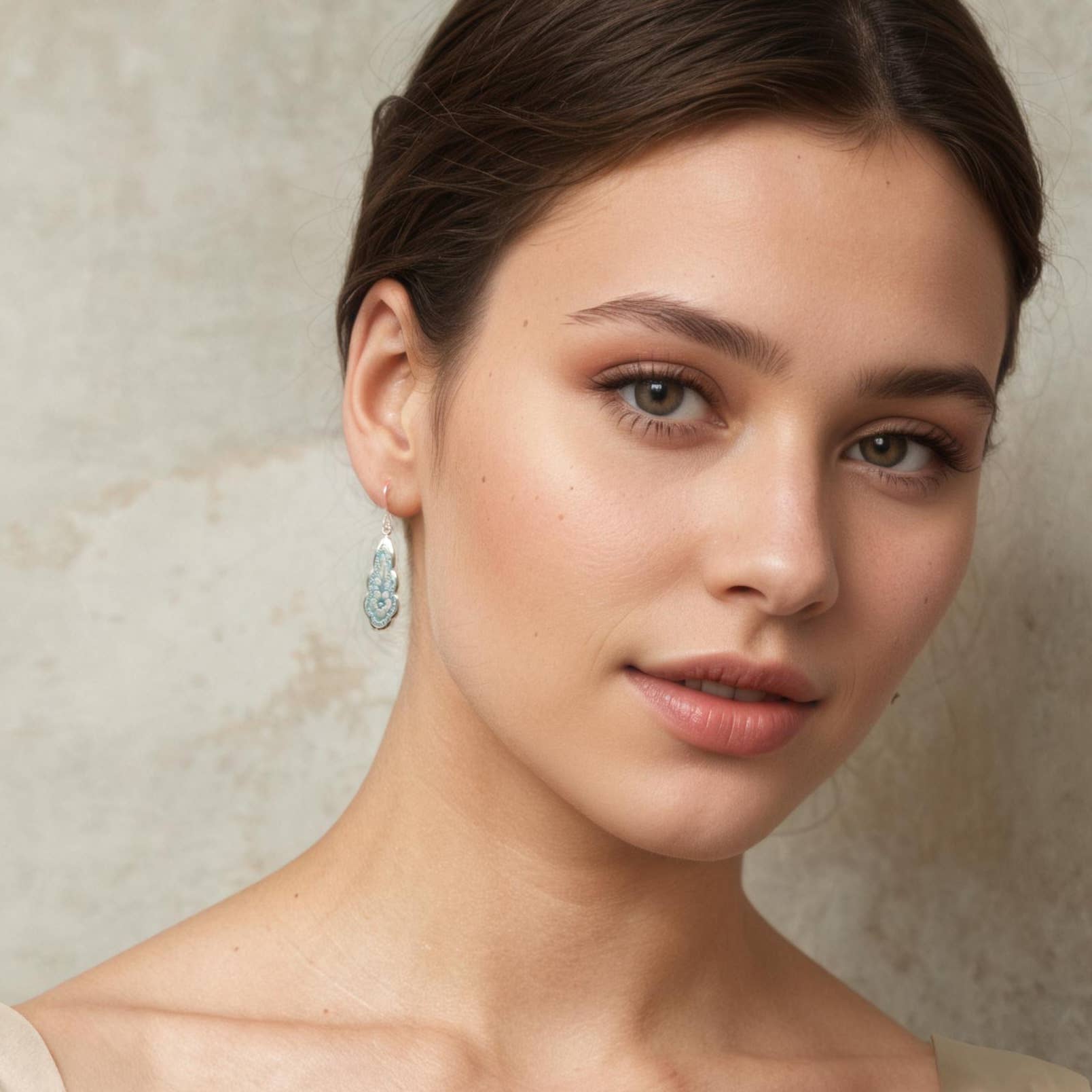 Silk Purse, Sow's Ear - Wholesale Dangle Earrings - Forget Me Not Blue Victorian Drop Earrings3