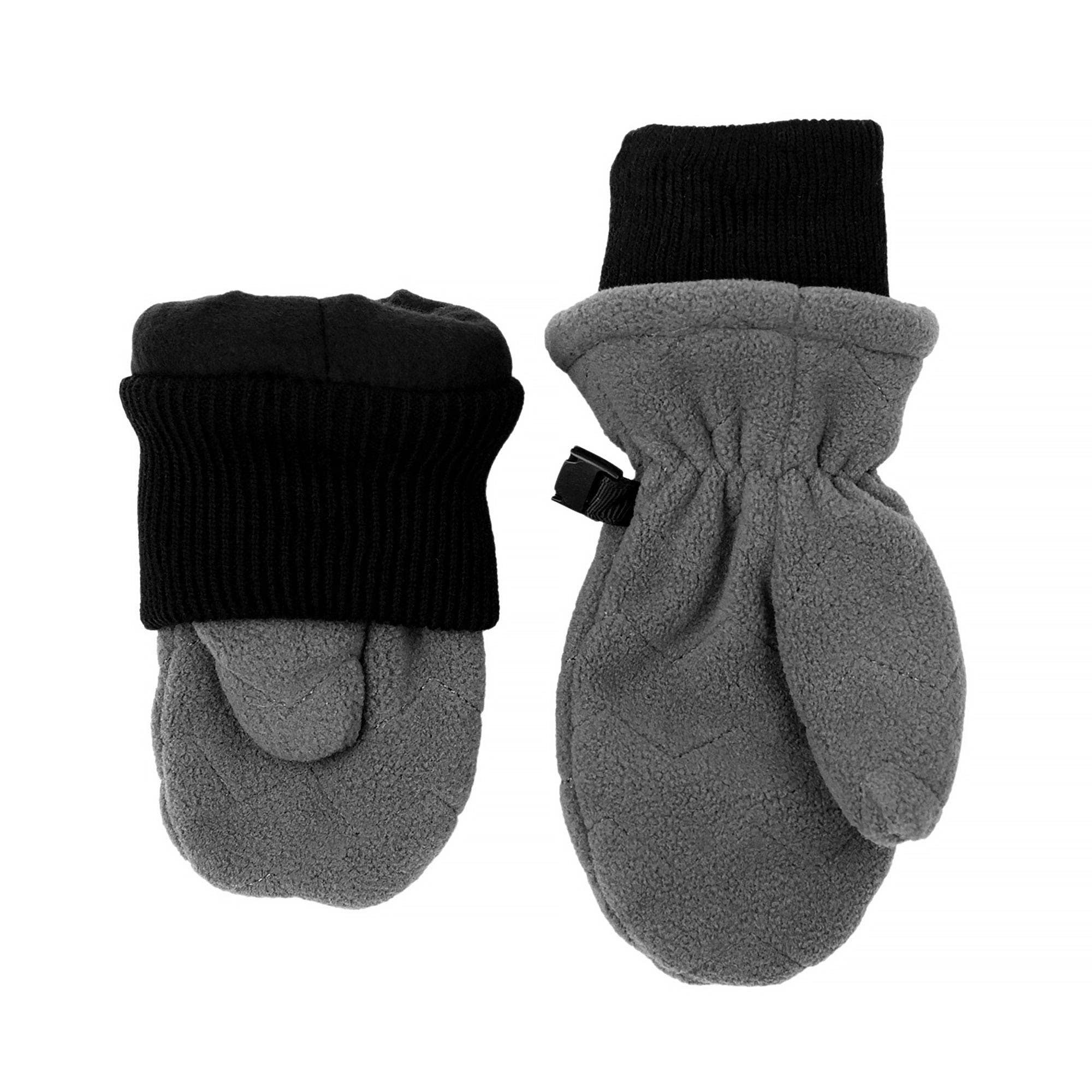 Jan & Jul - Wholesale Mittens - Kids - Dark Grey | Fleece Mittens5