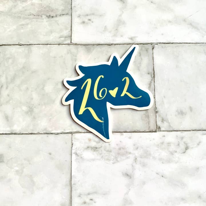 Pen and Paces - Wholesale Sticker - 26.2 Unicorn Sticker