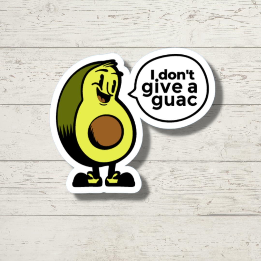 WJMay Designs - Wholesale Sticker - I Dont Give a Guac Sticker0