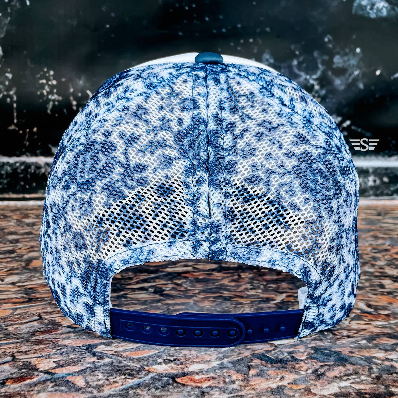 Flying S Company - Wholesale Ponytail Cap - Women's - Chinoiserie Magna Pony™ Mesh Foam Trucker Hat1