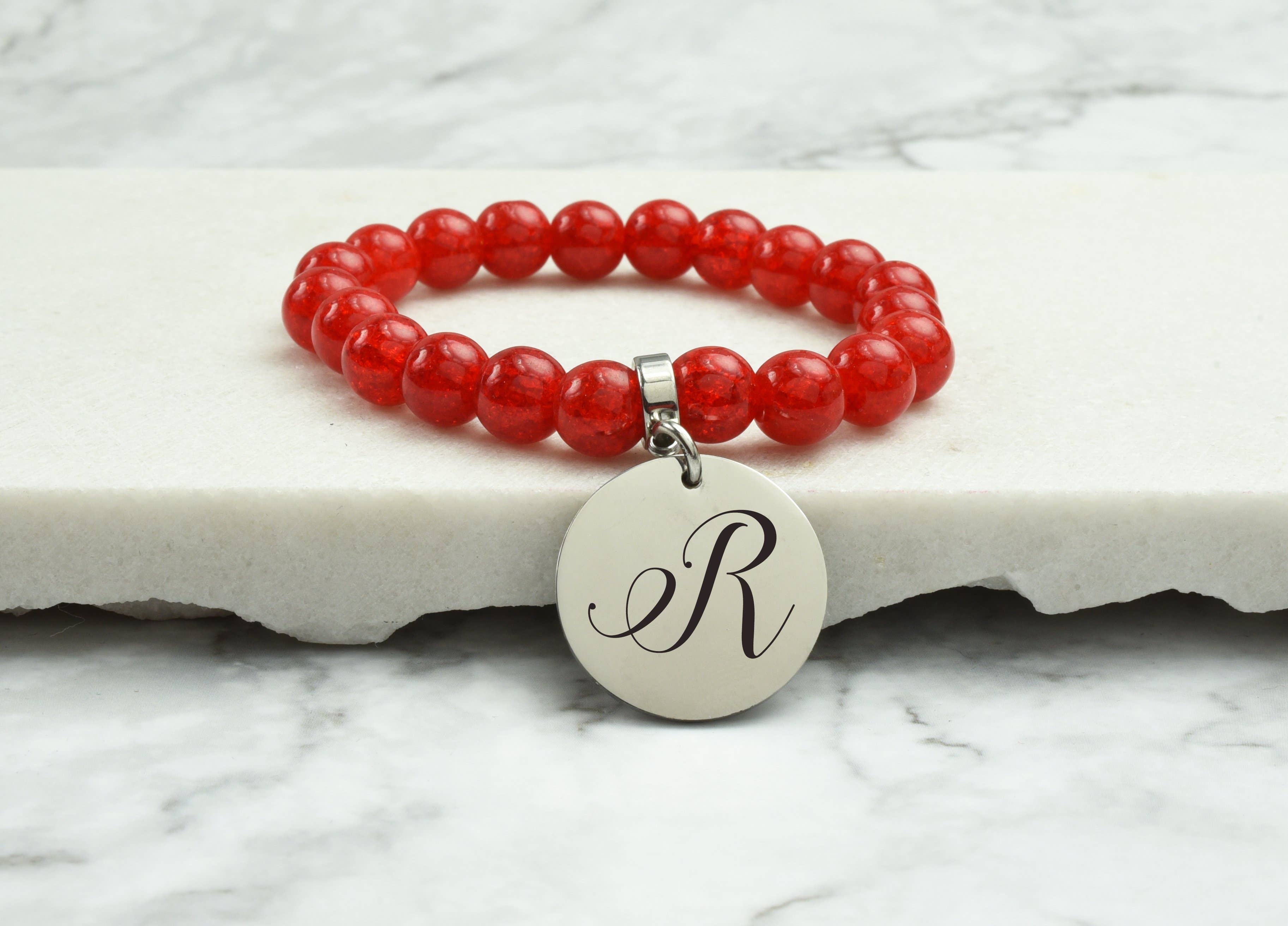 Pink Box - Wholesale Armband met kralen - Mama, Big Sis, Lil Sis Crystal Initial armband door roze doos43