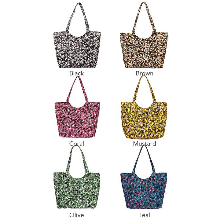 Hana - Wholesale Tote Bag - Women's - Leopard Pattern Tote Bag2