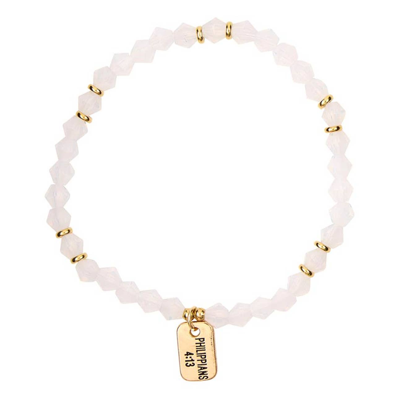 Faithworks by Creative Brands - Wholesale Beaded Bracelet - Glass Bead Tagged Bracelet Filled Display7