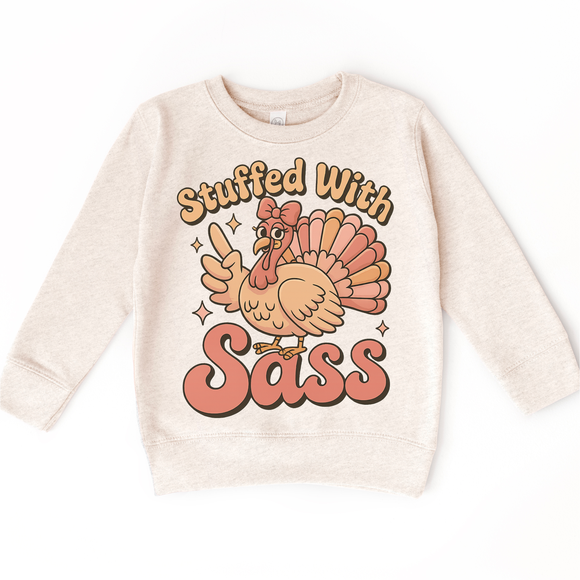 Madi Moosh - Wholesale Screen Printed T-Shirt - Kids - Stuffed With Sass Thanksgiving T-Shirt - Turkey Tee4