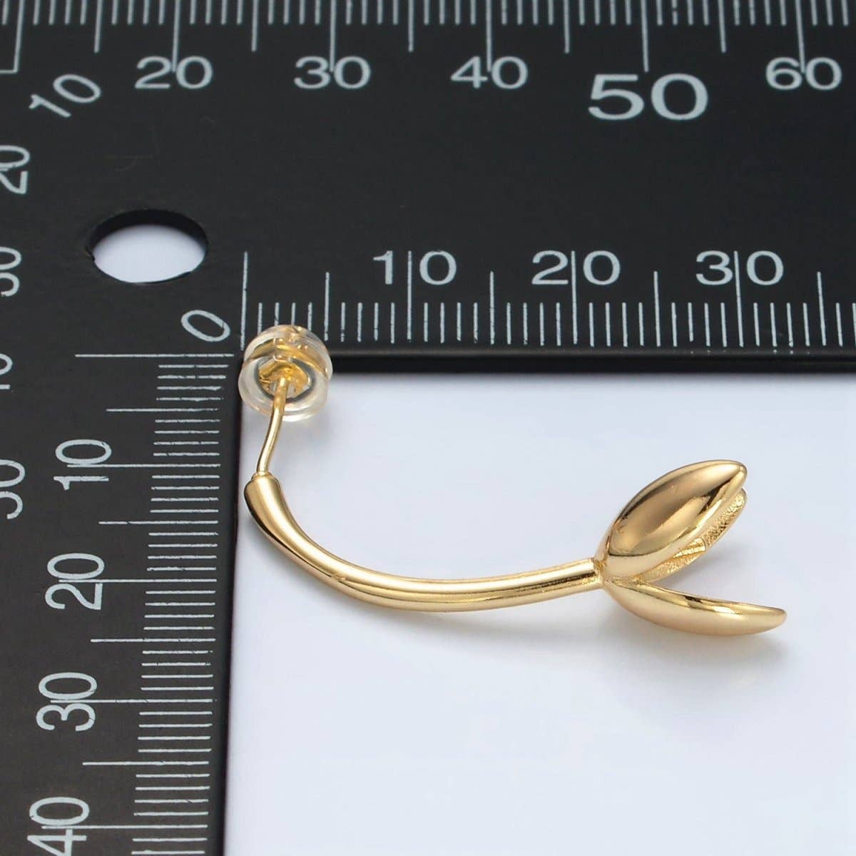 Aim Eternal - Wholesale Dangle Earrings - 24K Gold Filled Flower Tulip Drop Stud Earrings | Q3861