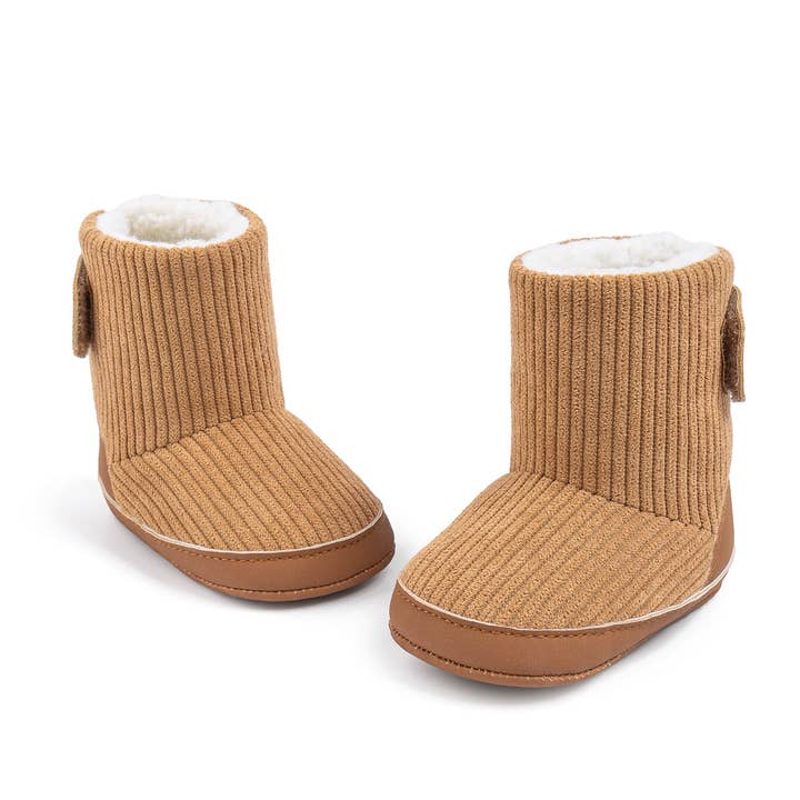 Kids Charm Online - Wholesale Booties - Baby - Inner sherpa ribbed baby boots. CG540610