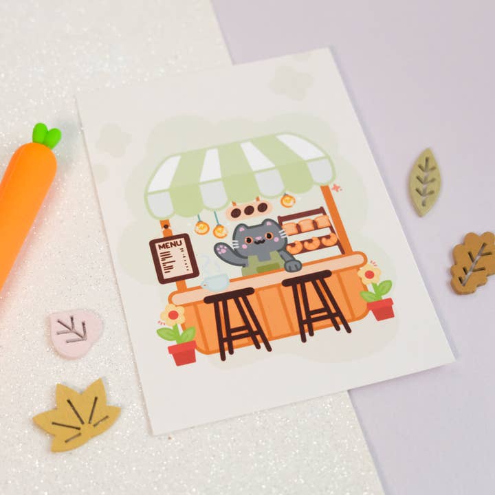 Sparkles in the Wild - Wholesale Art Print - Cute Coffee Shop Illustration Art Print4