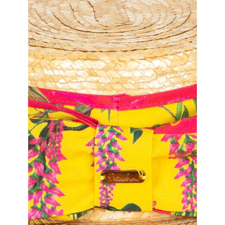 Patachou - Wholesale Hair Bow - Baby - Straw hat with ribbon and bow multicolor2