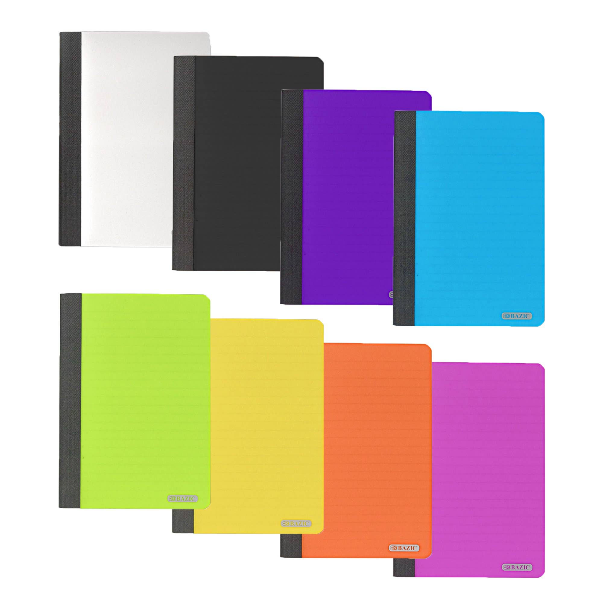 Luna Office Supply -  Everyday Essential - Wholesale Notebook - 80 Ct. 5" x 7" Poly Cover Personal Composition Book1