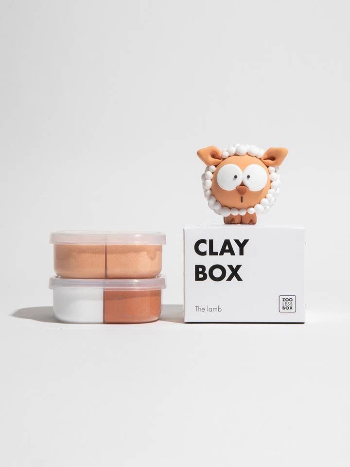 Lamb | DIY Air Dry Clay Kit for wholesale by Zoolessbox®