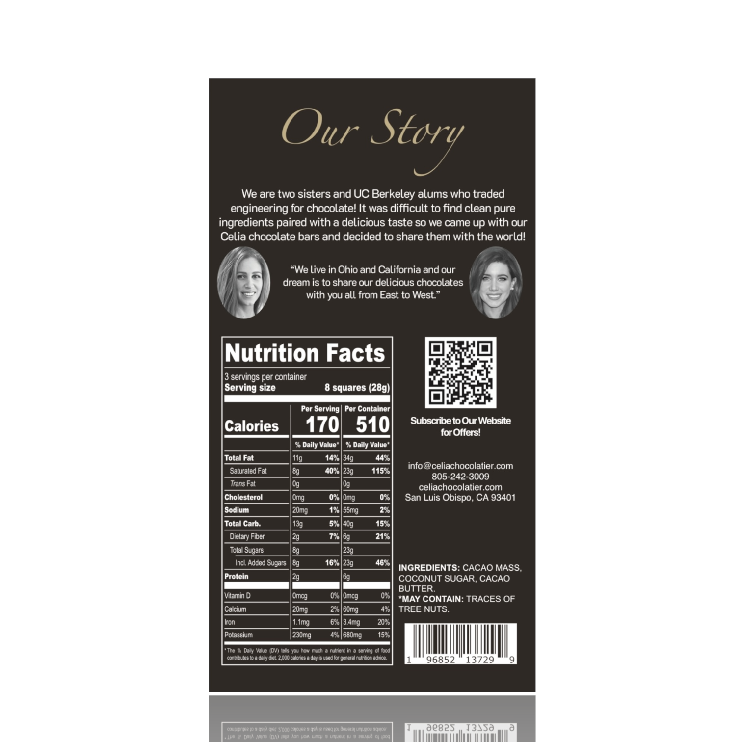 CELIA CHOCOLATIER - Wholesale Chocolate Bar - 70% Dark Chocolate Bar | Coconut Sugar | Ecuador Cacao Beans1