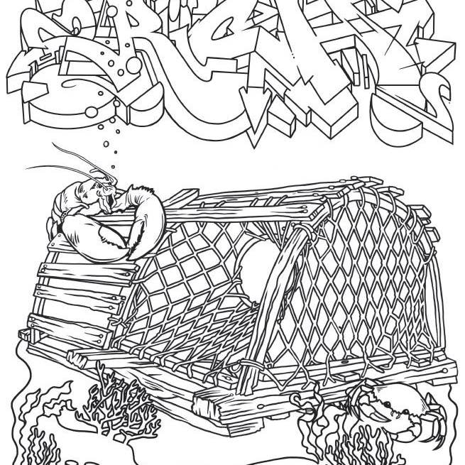 SCB - Wholesale Coloring & Activity Book - Adult - American Graffiti Coloring Book4