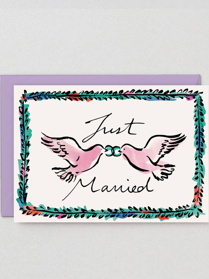 Wedding Doves Greetings Card for wholesale by Wrap (US duties paid)