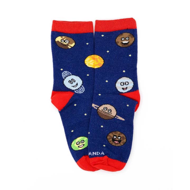 Happy Planets Socks (Ages 0-7) for wholesale by Sock Panda