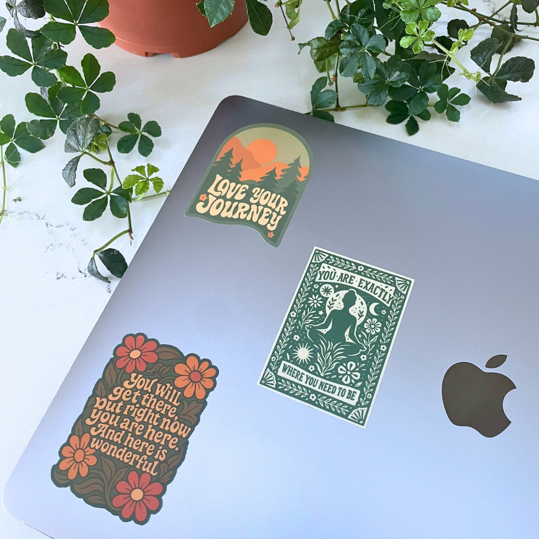 Mindful over Mind Full - Wholesale Sticker - Yoga Sticker | You Are Exactly Where You Need To Be Sticker4