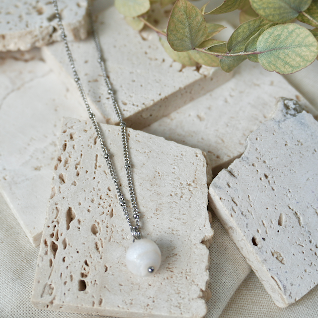 Pearly White Terra Necklace for wholesale on Faire0