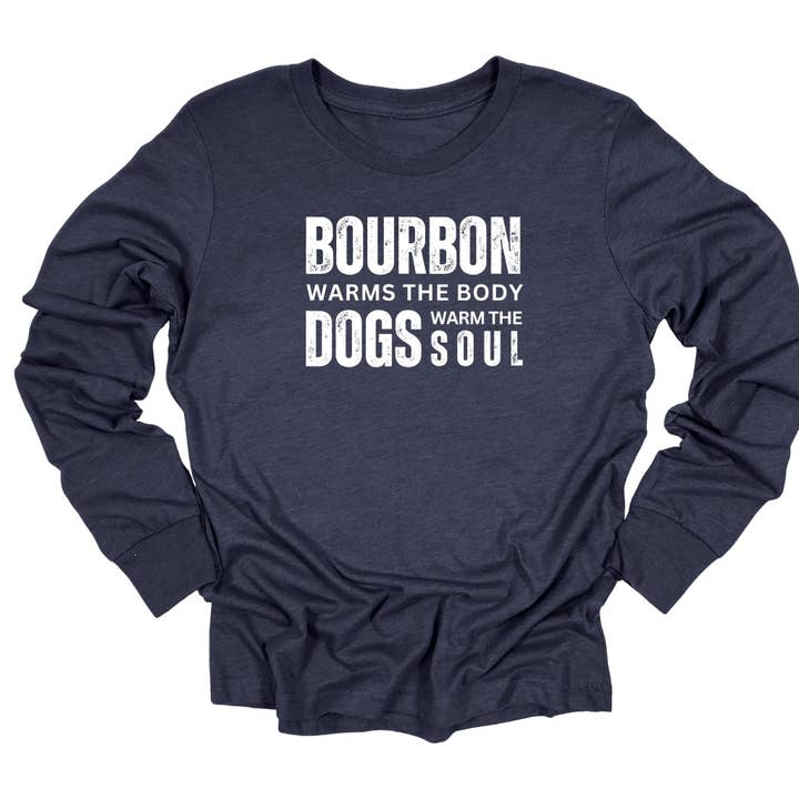Bourbon and Dogs - Long Sleeve Shirt for Dog Lover for wholesale by Luv the paw