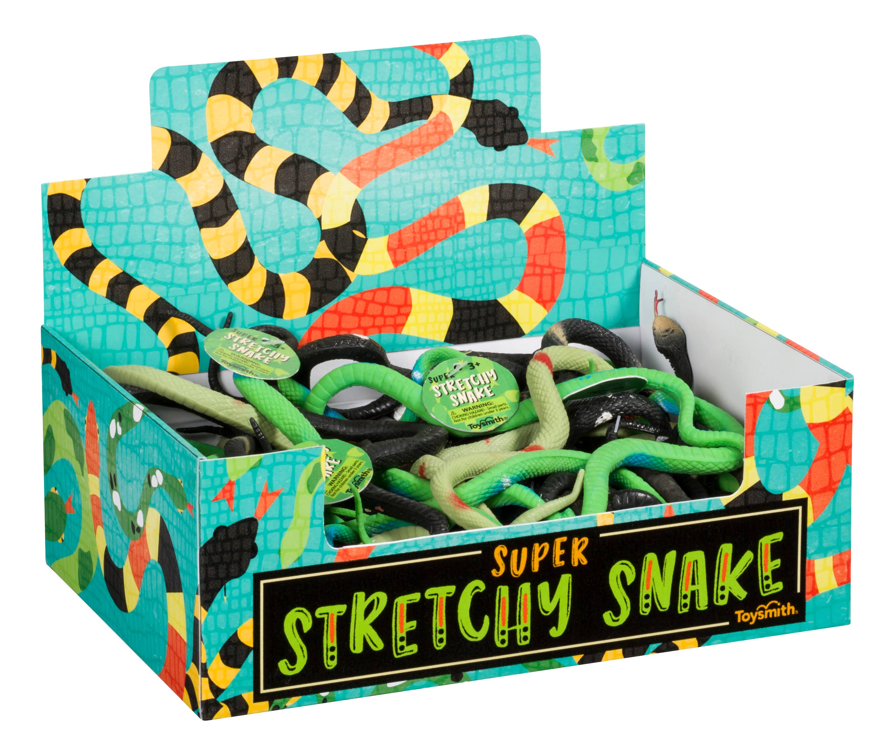 Toysmith - Wholesale Classic Toy - Kids - Super Stretchy Snake, Assorted Styles5