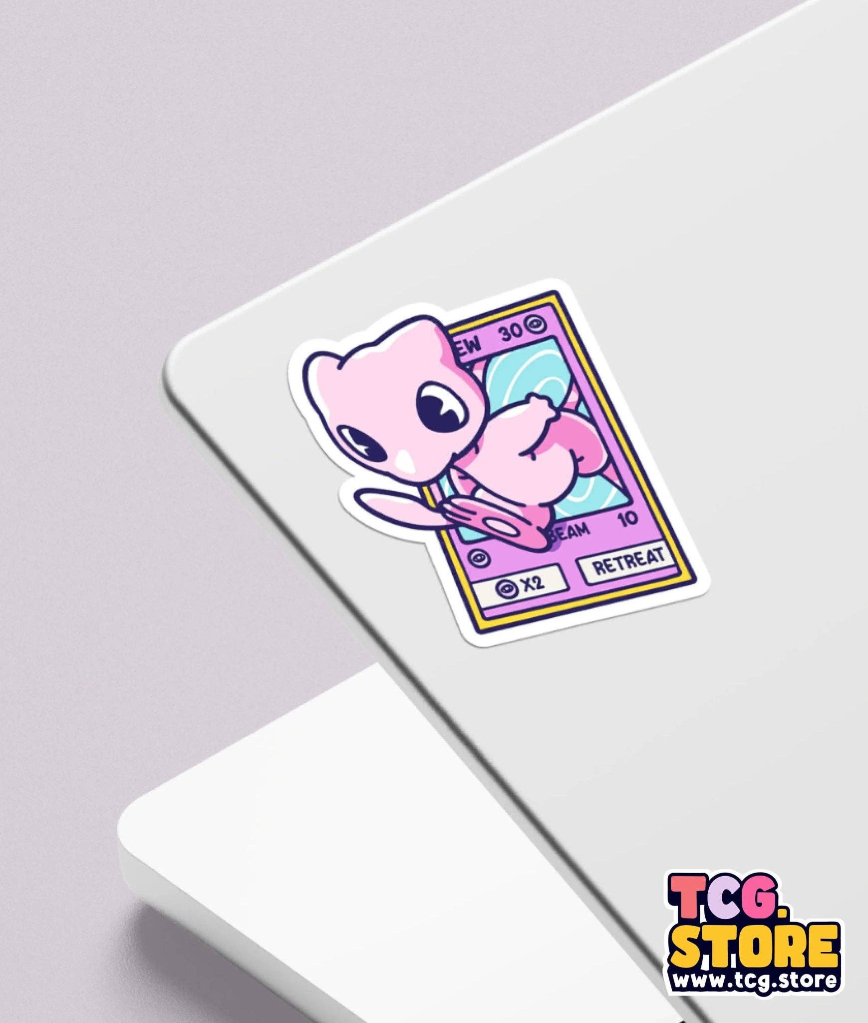 TCG.Store - TCGDOTSTORE - Wholesale Sticker - Mew Pokémon Sticker3
