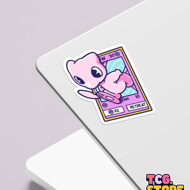 TCG.Store - TCGDOTSTORE - Wholesale Sticker - Mew Pokémon Sticker3