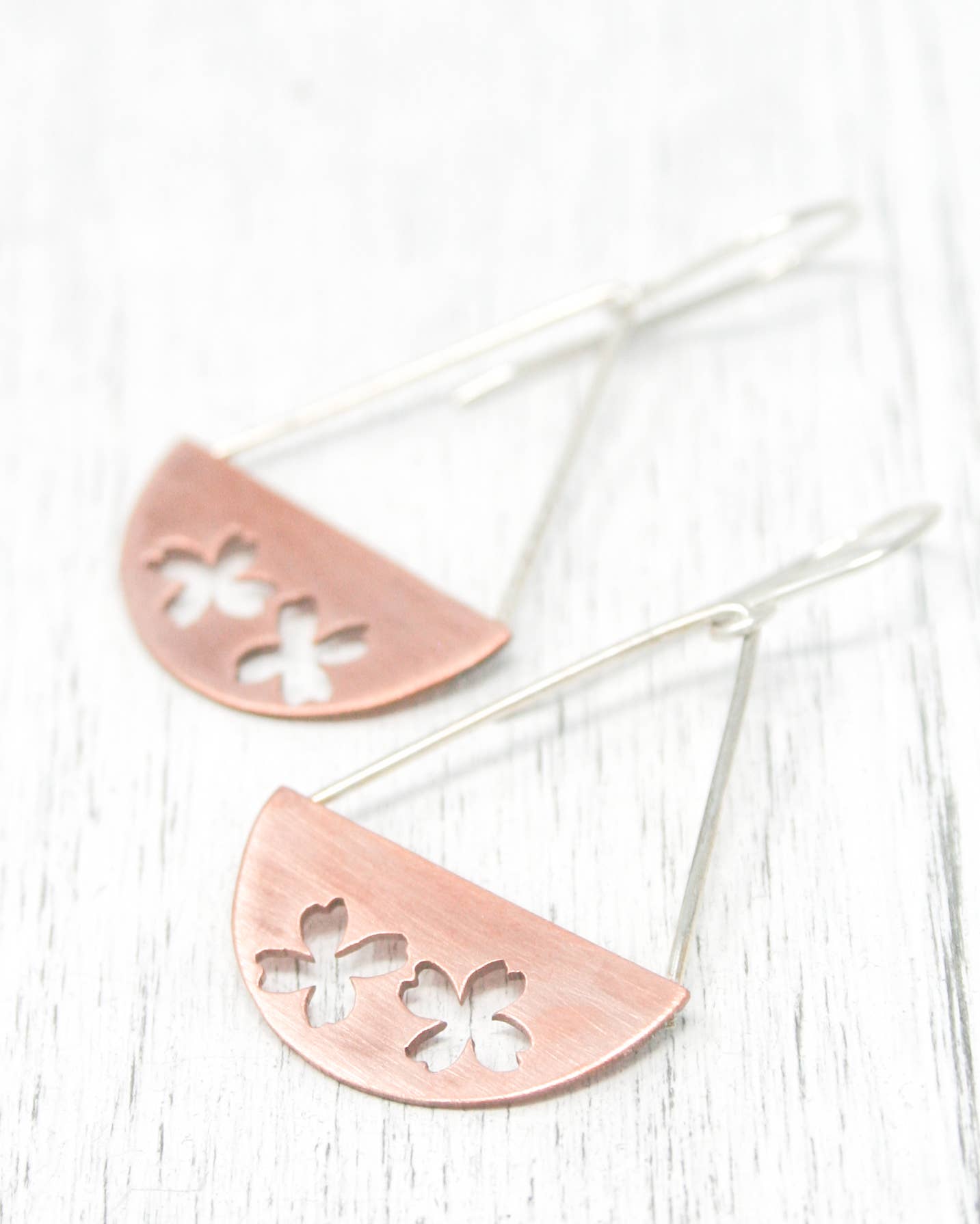 Rising Jewelry – Brincos de argola por atacado – Brincos Botânicos, Fetos Tomilho Ginkgo Rebento Flor Ramo9